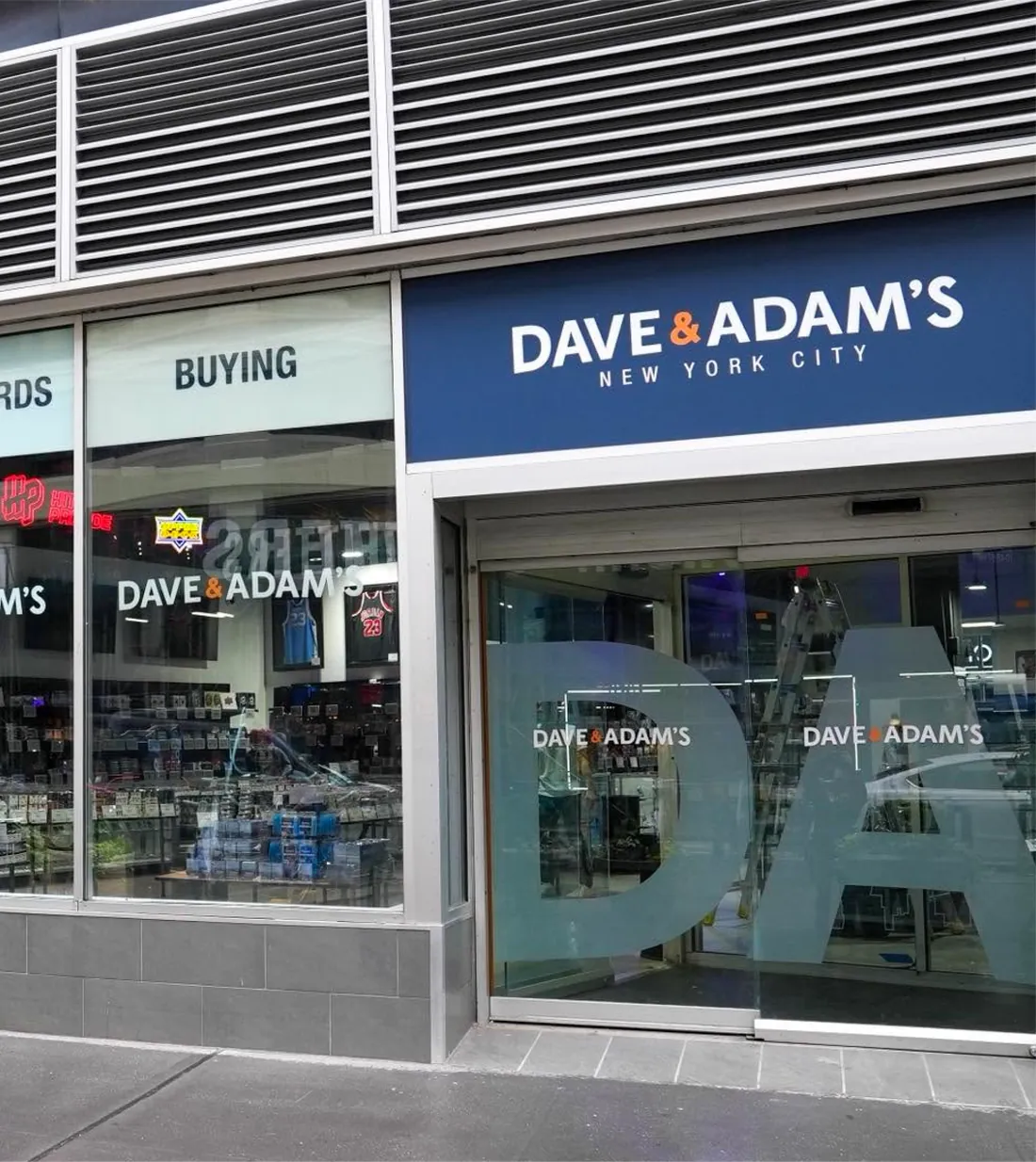 The Dave & Adam's New York City store front