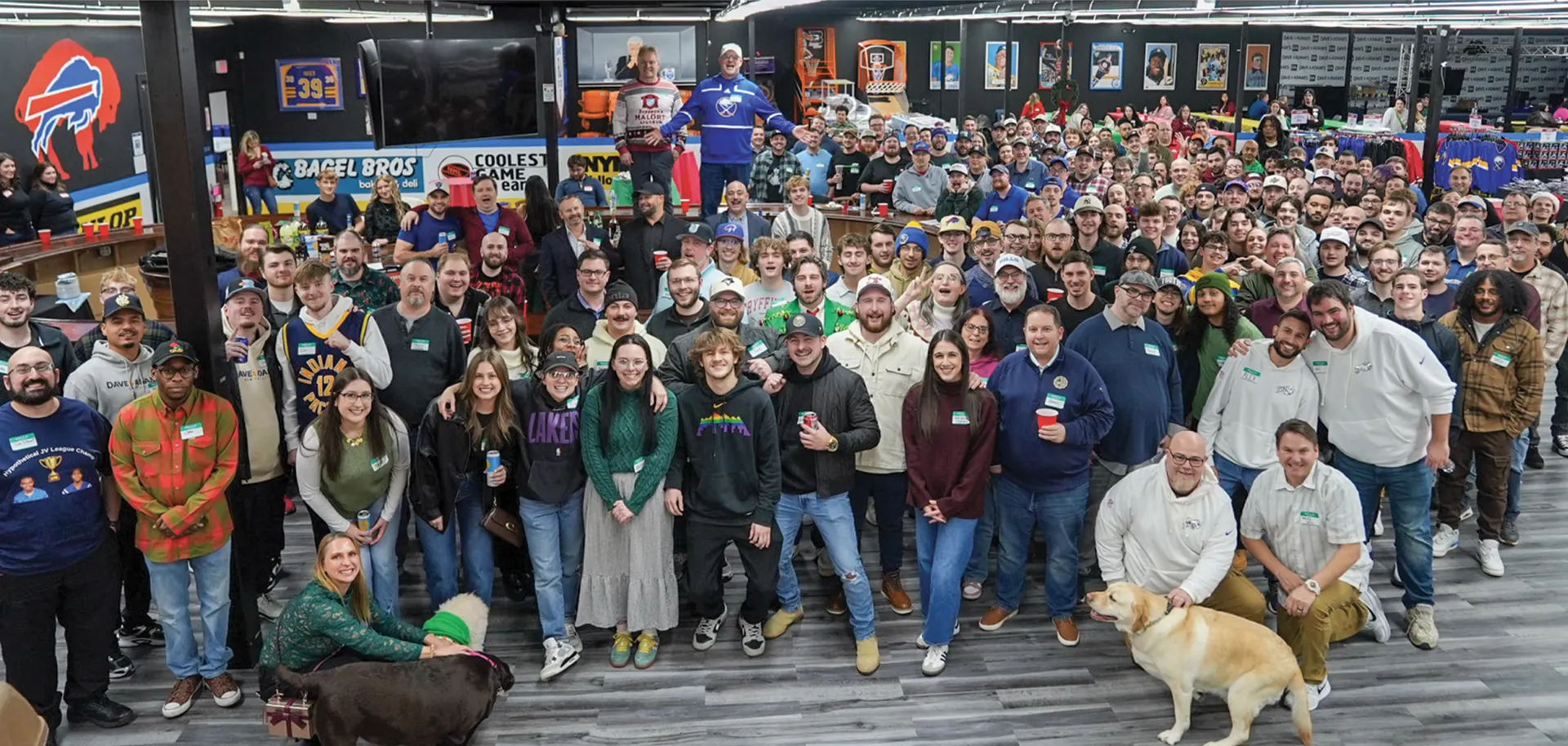 The Dave & Adam's team together on the store floor